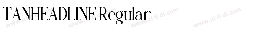 TANHEADLINE Regular字体转换